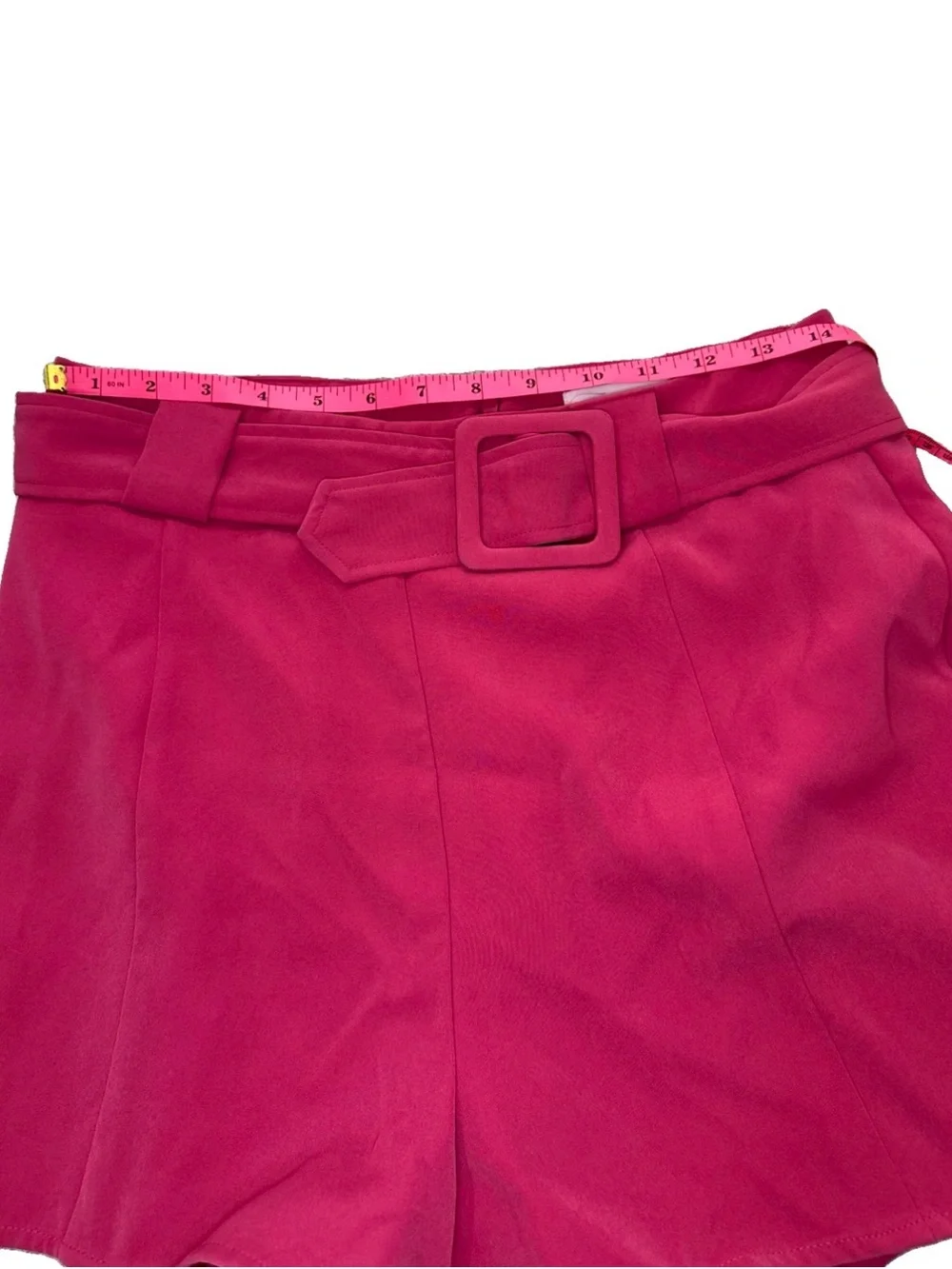 Lovers + Friends High-Waist Magenta Tailored Shorts